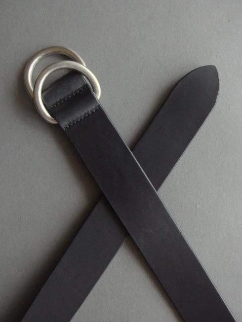 YOKO SAKAMOTO ヨーコサカモト Ring Belt ワイド ブラック YOKO SAKAMOTO】STANDARD RING BELT WIDE（ベルト）｜yoko