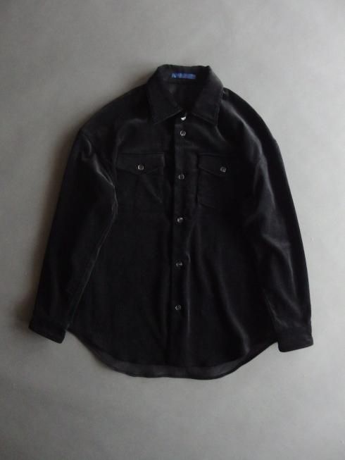semoh(セモー) / Corduroy Double Pocket Shirt / ブラック