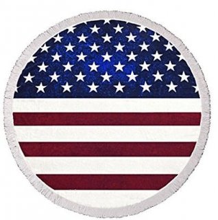 【大特価】アメリカンフラッグ 星条旗 ラウンドビーチラグ 大判 ビーチマット 通販