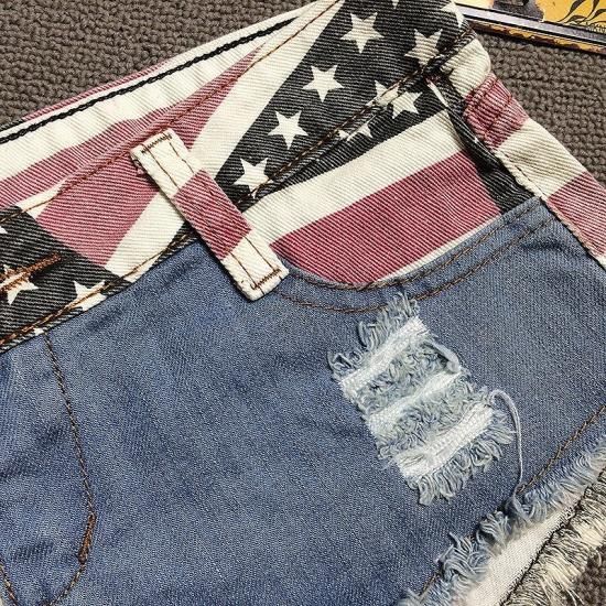【美品】JEANS デニム ショートパンツ ダメージ加工 1点物 海外直輸入 楽天市場】レディース ダメージ加工 ホットパンツ 切りっぱなし