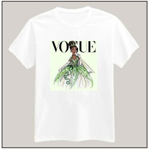 【大特価】10デザイン ホワイト VOGUE ディズニープリンセス 半袖 Tシャツ 通販