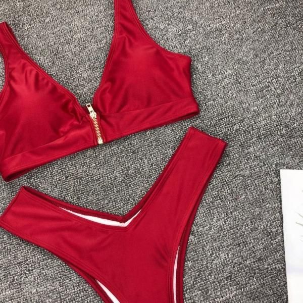 即発送】◇TRIANGL トライアングル◇フロントジップ 水着 XS/S