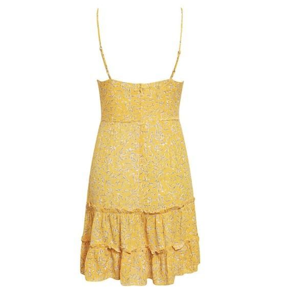 大特価】イエロー 花柄 フラワー フロントリボン キャミソール 大特価】イエロー 花柄 フラワー フロントリボン キャミソール