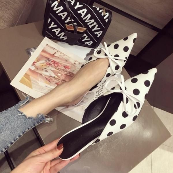 大特価】4色展開 無地 シンプル ドット柄 水玉柄 リボン ポイン