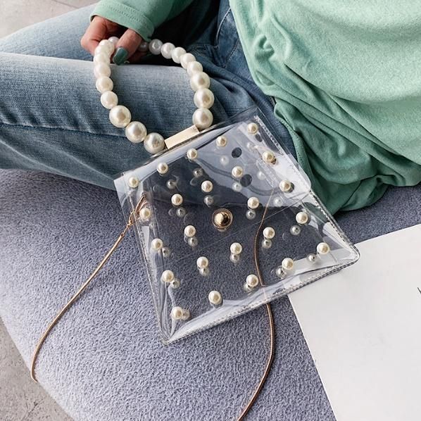 PEARLY GATES 2way クリアバッグ ショルダーバッグ