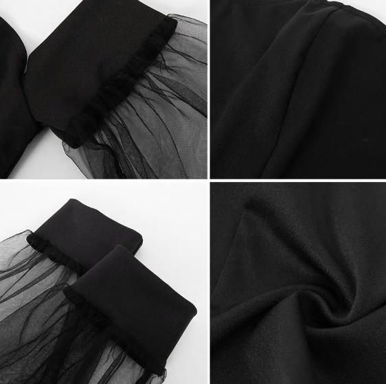 大特価】2色展開 チュチュ チュールレース シースルー ビスチェ