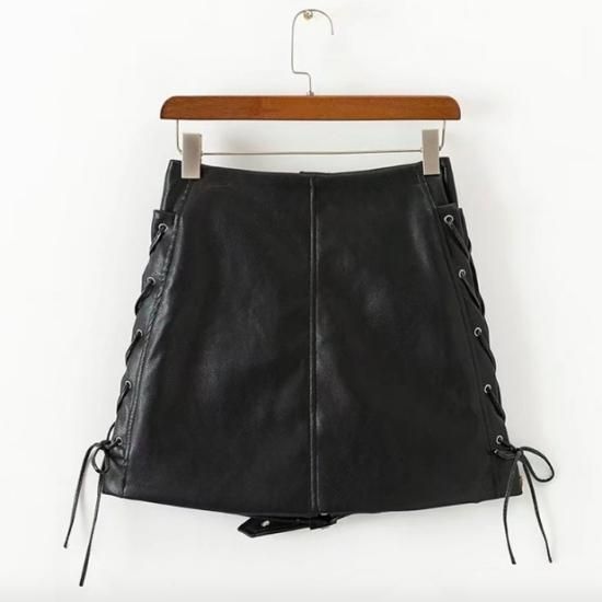 ZARA - 未使用 ZARA ザラ レザー風ミニスカート タイトスカート