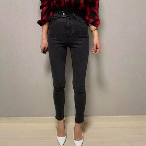 ブラックスキニーデニム AZUL BY MOUSSY | AZUL DENIM リペアスキニーデニム (スキニー