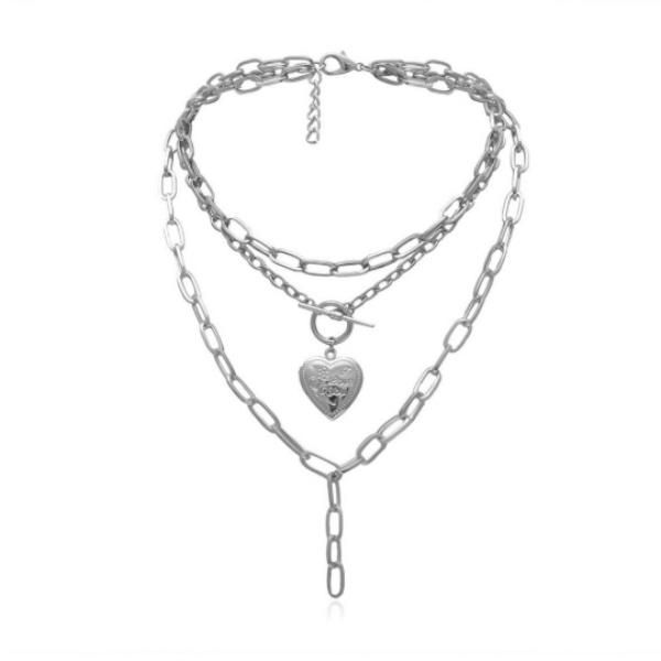Shashi ネックレス チェーン 3連 レイヤード ペンダント Shashi ネックレス チェーン 重ね付け レイヤード シャシ