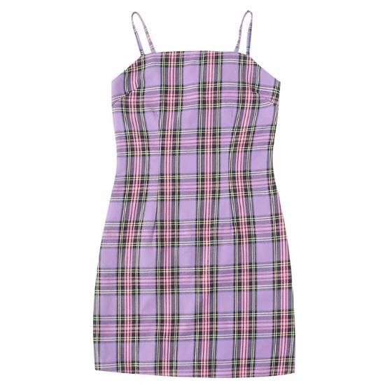 チェック柄⭐︎ツイードミニワンピース❇︎フレンチスリムデザイン✨半袖 ZARA ザラ チェック柄 ツイード ノースリーブミニワンピース XS