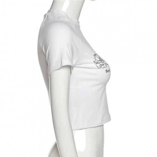 【上質TIBI】ホワイト 半袖 クロップド トップス 上質TIBI】ホワイト 半袖 クロップド トップス 上質TIBI