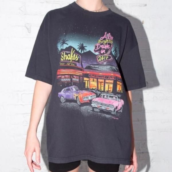 今日の超目玉 旧車 Usa製 90s 80s アメ車 オリジナル アメリカ プリント会社 マンハッタン ニューヨーク Tシャツ クラシックカー ビンテージ Tシャツ Labelians Fr