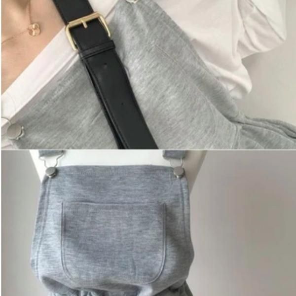 大特価】2色展開 2セット サロペット＋オフショルダートップス