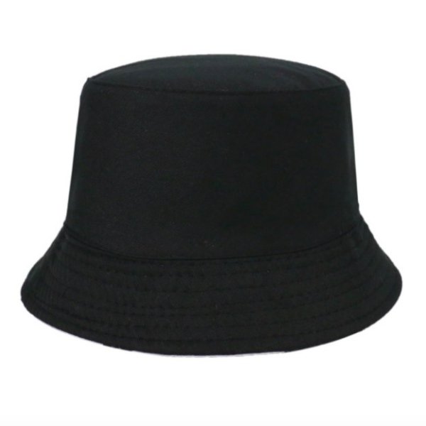 バケットハット　帽子　黒　ブラック　手　ガイコツ　ストリート　M　aa302