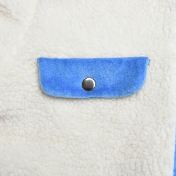 BLUE/BLUE ボア襟付きジャケット１ BLUE/BLUE ボア襟付きジャケット1