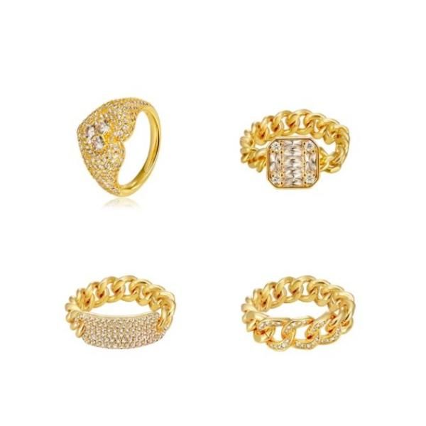 Kenneth Jay Lane/ケネス ジェイ レーン CLEAR STONE RING