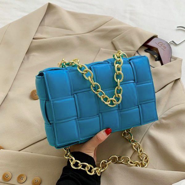 美品】トリーバーチ＊キルティング ゴールドチェーン レザー