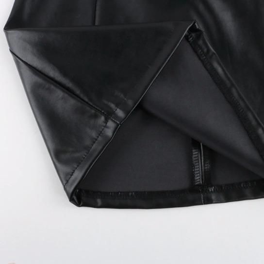 【potekoです】美品　ジョガーサロペット　サイズ38　ブラック Diamond Sling | クリスタルストラップ付き ブラックナッパ