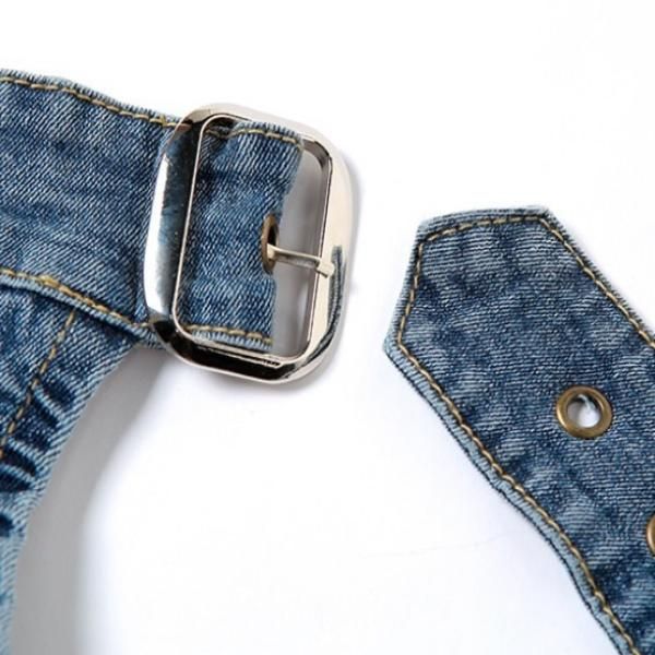 No.D532 ブルーデニム⭐【L】3段フリルチューリップバッグ⭐ Levi's（リーバイス）の「Levi's/リーバイス 501(R) クロップド