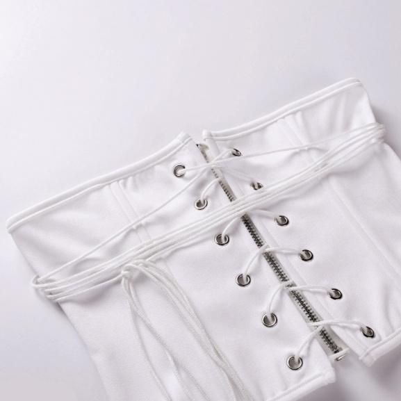 大特価】2色展開 レースアップ 編み上げ ストリングストラップ