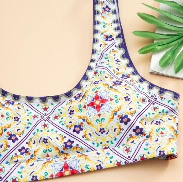 大特価】イエロー マルチカラー 総柄 タイル柄 花柄 フラワー 大特価】イエロー マルチカラー 総柄 タイル柄 花柄 フラワー