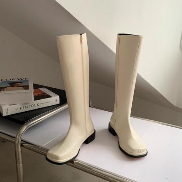 ♦︎DIESEL♦︎ coolに￼綺麗目 オフホワイト☆エンジニアブーツ 39 大特価】3色展開 グレー ホワイト ブラック フェイクレザー 合皮