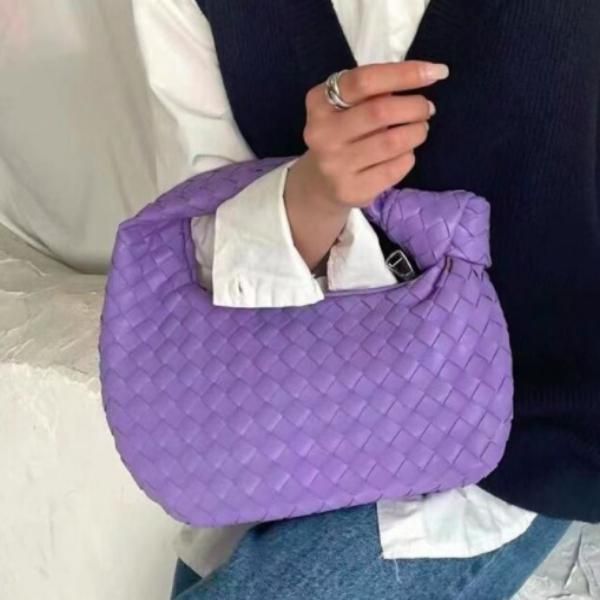 大特価】5色展開 メッシュ 編み込みデザイン ホーボーバッグ