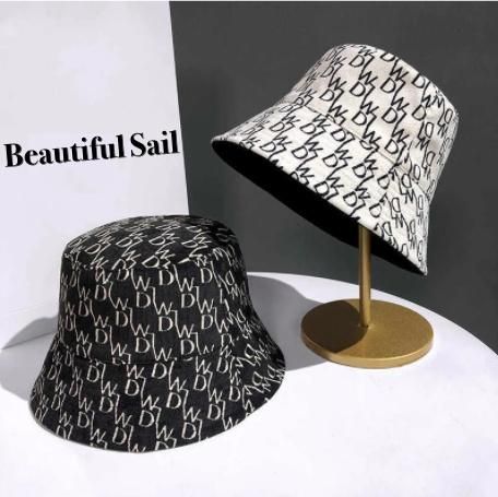 大特価】4色展開 総柄 英字ロゴ WDロゴ モノグラム柄 バケット