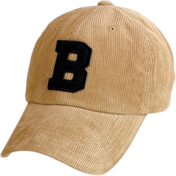 【大特価】5色展開 Bロゴ フロントロゴ コーデュロイキャップ ベースボールキャップ キャップ 帽子 韓国 インポート 通販