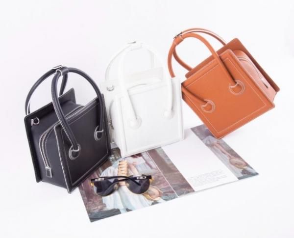 大特価】4色展開 本革 リアルレザー 2way ホワイトステッチ