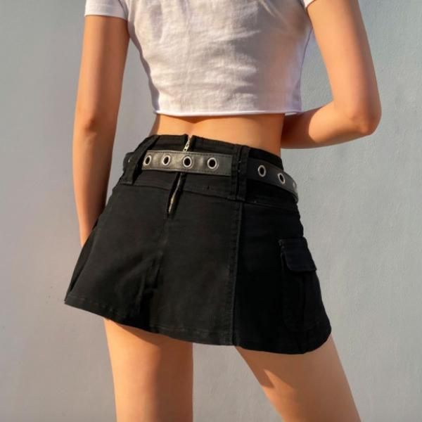 SCULPTOR レースローライズスカート