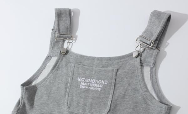 ❣️大人気　クロッシェ　サロペット　コンビネゾン　グレー【定価16280円税込】 CLOCHE（クロッシェ） サロペット フラップポケット ダブル