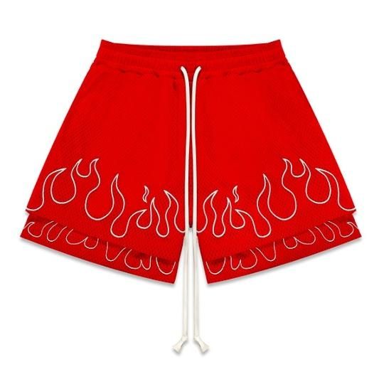 大特価】5色展開 ファイヤーパターン フレーム ショートパンツ