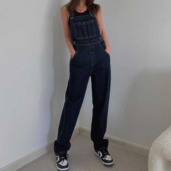 NEAT デニム オーバーオール M ネイビー ニート インディゴ サロペット 大特価】インディゴ ネイビー サロペット つなぎ オーバーオール