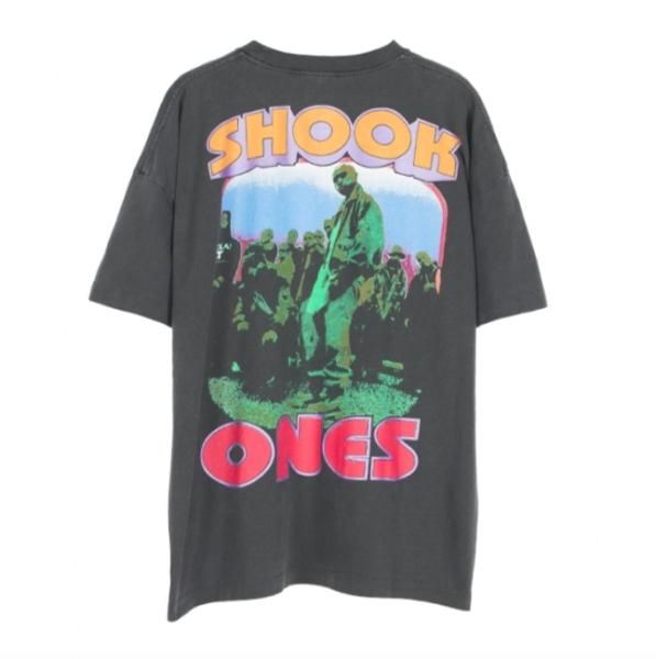 セール】ビッグシルエットヴィンテージ加工ロックTシャツ DT2079