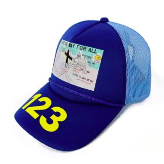 【大特価】2色展開 123ロゴ フォトプリント メッシュキャップ ベースボールキャップ キャップ 帽子 インポート 通販
