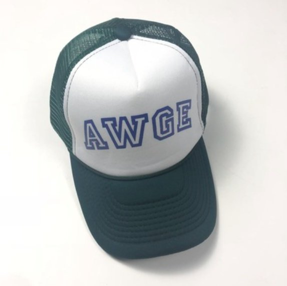 【大特価】4色展開 AWGE フロントロゴ メッシュキャップ キャップ