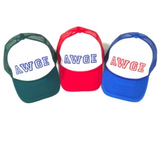 【大特価】4色展開 AWGE フロントロゴ メッシュキャップ キャップ 帽子 インポート 通販