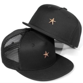 【大特価】2デザイン ブラック スター 星 スタッズ メッシュキャップ キャップ 帽子 インポート 通販