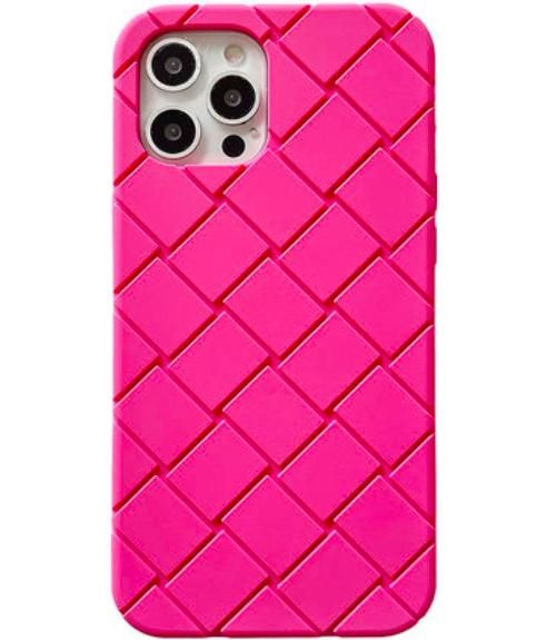 大特価】2色展開 ラバーiphoneケース 編み込みデザイン