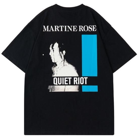 Martine Rose 颜写真プリント　長袖tシャツ Martine Rose 顔写真プリント 長袖シャツ S
