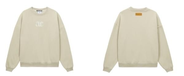 大特価】5色展開 aeロゴ フロントロゴ クルーネック 長袖