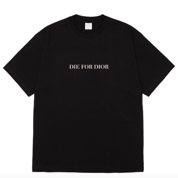 【大特価】2色展開 DIE FOR DIOR フロントロゴ Tシャツ 半袖 トップス カットソー インポート 通販