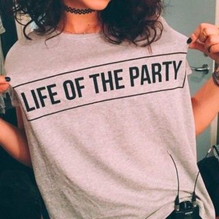 ò3Ÿ LIFE OF THE PARTY եȥ 롼ͥå T Ⱦµ ȥåץ åȥ ݡ 