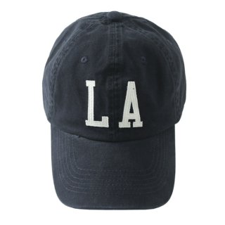 【大特価】ネイビー LA フロントロゴ ベースボールキャップ キャップ 帽子 インポート 通販