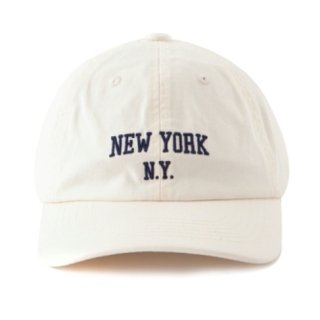 【大特価】ホワイト フロントロゴ New York べースボールキャップ キャップ 帽子 インポート 通販