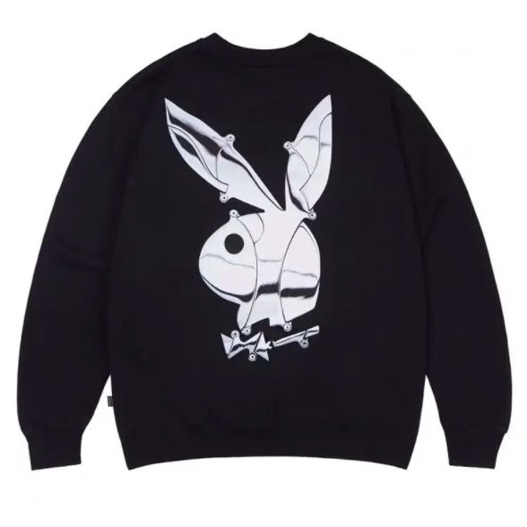 【大特価】2色展開 WHOOSIS x PLAYBOY バックプリント フロント