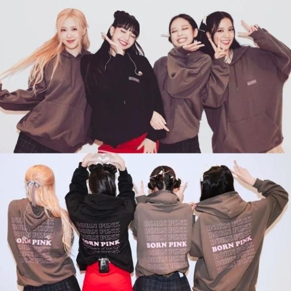 【大特価】2色展開 BLACKPINK バックロゴ BORN PINK スウェット トレーナー プルオーバー パーカー フーディー トップス  インポート 通販