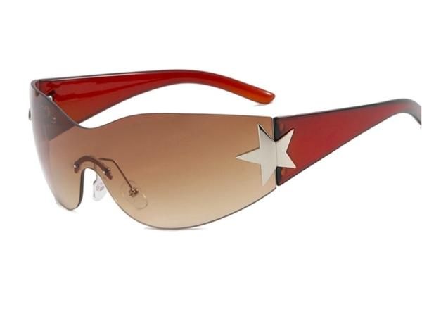 wjk バタフライ Y2K スポーティー サングラス ケース付き レア 大特価】6色展開 スター 星 y2k スポーツサングラス スポーティー