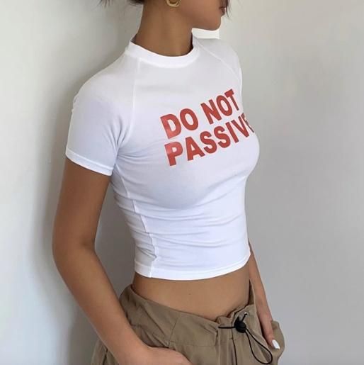 大特価】2色展開 DO NOT PASSIVE フロントロゴ Tシャツ 半袖